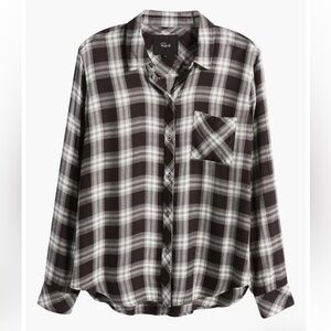 Rails Hunter Midnight Snow Plaid Button-Up Shirt